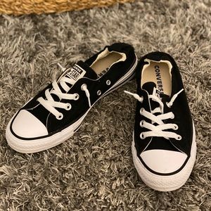 Black converse shoreline shoes